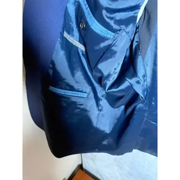 Lauren Ralph Lauren Mens Navy Blazer 42R Gold Crest Buttons Classic Sport Coat - Picture 7 of 7